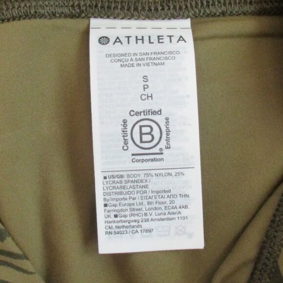 Athleta Green Patterned Leggings - Picture 8 of 11